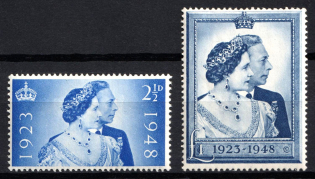 1948 Great Britain (SG 493 - 494, Full Set, CV $55)