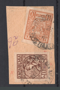 1918 Ukraine Cancellation Kiev 20 Шагів
