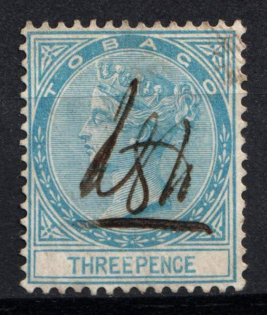 1879 3d St. Vincent, British Colonies (SG 2, Used, CV $40)