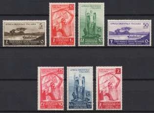 1940 East Africa, Italian Colonies (SG 44 - 50, Full Set, MNH)