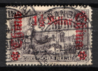 1912-13 1.5d on 3m German Offices in China, Germany (Mi. 46 I A, Used, CV $180)