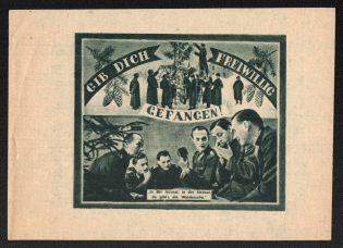 WWII USSR Soviet Propaganda Leaflet for German Army in Russia