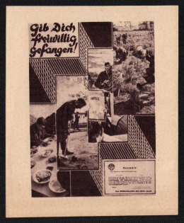 WWII USSR Soviet Propaganda Leaflet for German Army in Russia