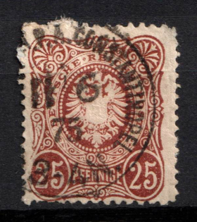 1875 25pf German Offices in Turkey, Germany, Forerunner (Mi. V 35, Constantinople Postmark, CV $220)
