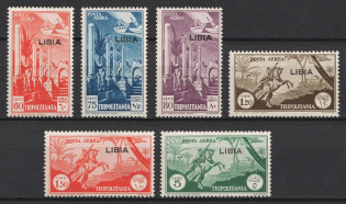 1941 Libya, Italian Colonies, Airmail (Mi. 124 - 129, Full Set)