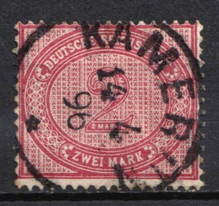 1887-1901 2m German Offices in Cameroon, Germany, Forerunner (Mi. V 37, Used, CV $240)