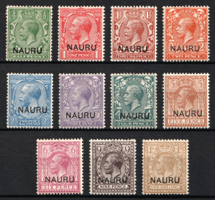 1916-23 Nauru, British Colonies (SG 1 - 12, Full Set, CV $100)