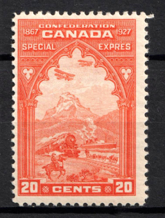 1927 20c Dominion of Canada, British Colonies, Special Delivery Stamp (SG S5, CV $40, MNH)