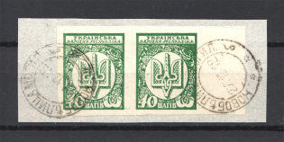 1918 Ukraine Cancellation Novobelitsa Mogilev 40 Шагів