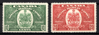 1938-39 Dominion of Canada, British Colonies, Special Delivery Stamp (SG S9 - S10, CV $90)