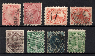 1859 Colony of Canada, British Colonies (SG 29 - 32, 35, 39, 41 - 42, Used, CV $820)