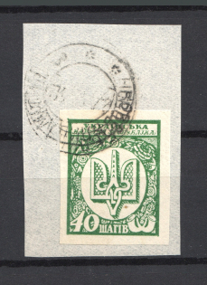 1918 Ukraine Cancellation Novobelitsa Mogilev 40 Шагів