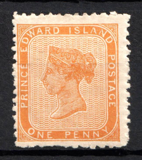 1863 1d Prince Edward Island, Canada, British Colonies (SG 9, CV $80)