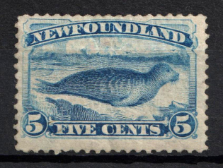 1894 5c Newfoundland, Canada, British Colonies (SG 59a, CV $110)