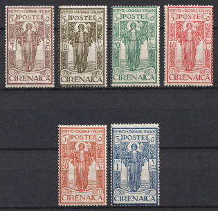 1926 Cyrenaica, Italian Colonies (SG 30 - 35, Full Set, MNH/MLH)