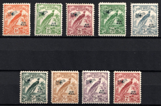 1932 New Guinea, British Colonies (SG 190 - 192, 193a, 194, 196 - 198, 200, CV $70)