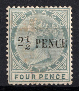 1891 - 1892 2.5p Tobago, British Colonies (SG 31, CV $35)