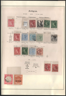 XIX ct. Antigua, British Colonies Collection on page