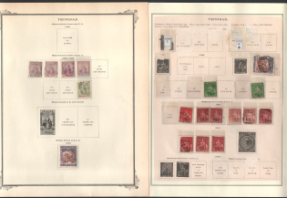 XIX ct. Trinidad, British Colonies Collection on pages
