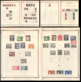 XX ct. British Guiana, British Colonies Collection on pages