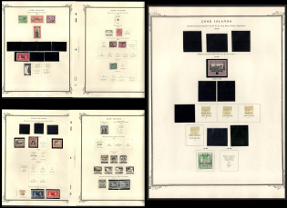 XX ct. Cook Islands, British Colonies Collection on pages