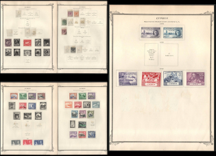 XX ct. Cyprus, British Colonies Collection on pages