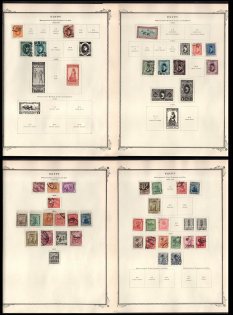 XX ct. Egypt, British Colonies Collection on pages