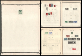 XX ct. Gibraltar, British Colonies Collection on pages