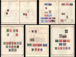 XX ct. Great Britain, Collection on pages