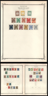XX ct. Palestine, British Colonies Collection on pages