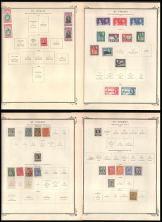 XX ct. St. Vincent, British Colonies Collection on pages