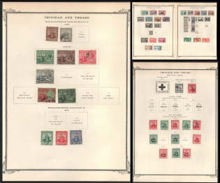XX ct. Trinidad & Tobago, British Colonies stamps on pages