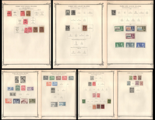 XX ct. Turks & Caicos Islands, British Colonies Collection on pages