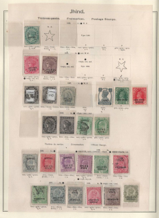XIX ct. Jhind, India, British Colonies stamps on page