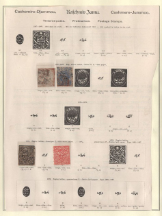 XIX ct. Kashmir, India, British Colonies stamps on page