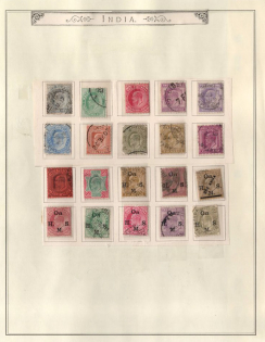 XX ct. India, British Colonies stamps on page