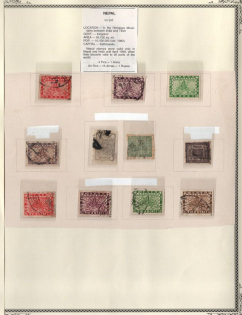 Nepal, British Colonies stamps on page