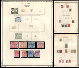 XX ct. British Colonies stamps on pages