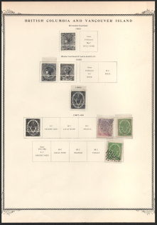 XIX ct. British Columbia & Vancouver Island, Canada, British Colonies Stock on page