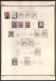 XIX ct. British Honduras, British Colonies Collection on page