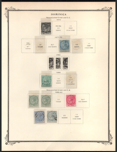 XIX ct. Dominica, British Colonies Collection on page