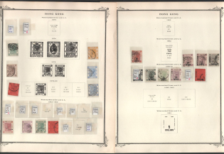 XIX ct. Hong Kong, British Colonies Collection on pages