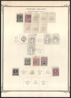 XIX ct. Leeward Islands, British Colonies Collection on page