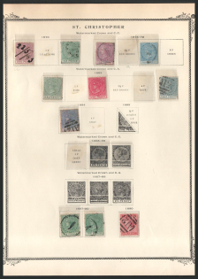 XIX ct. St. Christopher, British Colonies Collection on page