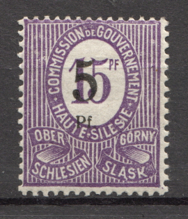 1920 Germany Joining of Silesia (CV $240, Ovp on Wrong Stamp, Signed)