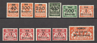 1921-22 Germany Danzig Gdansk (CV $20, Full Set)