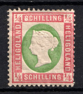 1873 1/4S Heligoland, German States, Germany (Mi. 8 b, CV $55)