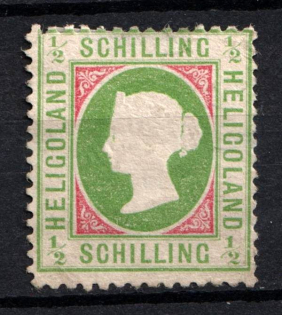 1873 1/2S Heligoland, German States, Germany (Mi. 6 y, CV $140)