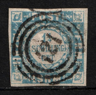 1864 1 1/4S Holstein, German States, Germany (Mi. 6, Used, CV $105)