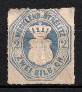 1864 2Sgr Mecklenburg-Strelitz, German States, Germany (Mi. 5, CV $30)